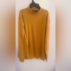 Charles Tyrwhitt Germyn Street  London Merino V-Neck Sweater Burnt OrangeSmall